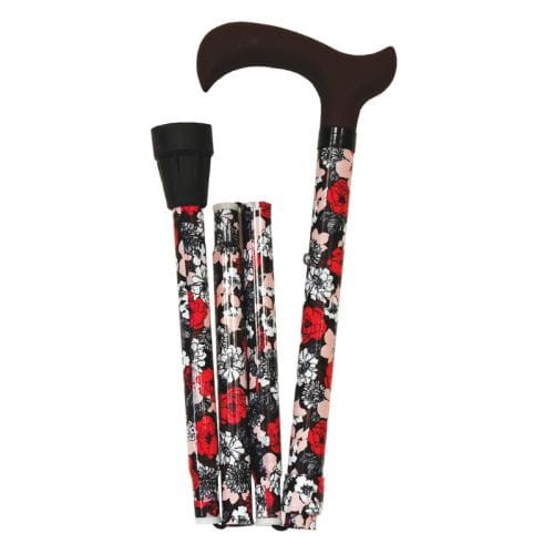 LASKA aluminiowa SKŁADANA FASHION Flower - regulowana 