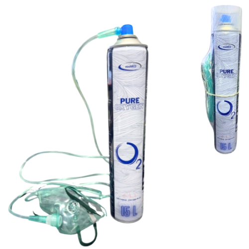 Tlen inhalacyjny + MASKA 15L w PUSZCE - 99,5%  TLENOTERAPIA - ECOMED