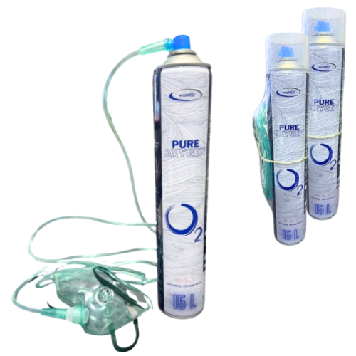 Tlen inhalacyjny + MASKA 15L w PUSZCE - 99,5%  TLENOTERAPIA - ECOMED