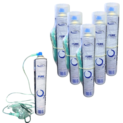 Tlen inhalacyjny + MASKA 15L w PUSZCE - 99,5%  TLENOTERAPIA - ECOMED
