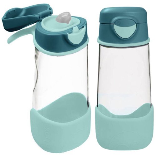 B.box dla dzieci Sportowa butelka tritanowa 450 ml, Emerald Forest