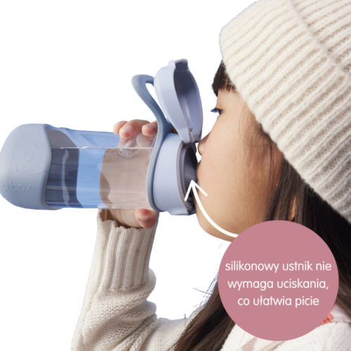 B.box dla dzieci Sportowa butelka tritanowa 450 ml, Emerald Forest