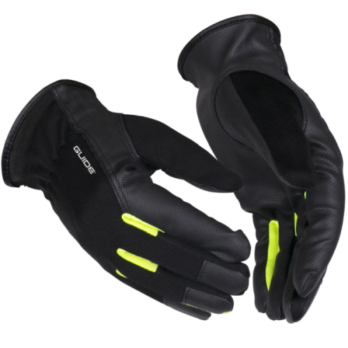 CIENKIE Rękawice OCHRONNE ROBOCZE ze skóry SYNTETYCZNEJ manualne  GUIDE 5152 [size 10 - XL]