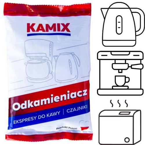 Kamix Odkamieniacz do czajników, ekspresów do kawy - SASZETKA 30g  - KARTONIK 18 sztuk