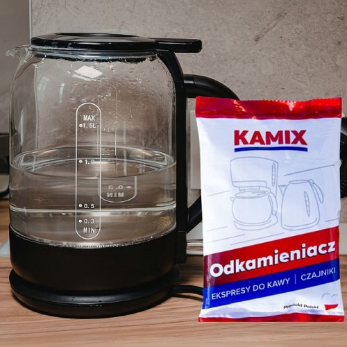 Kamix Odkamieniacz do czajników, ekspresów do kawy - SASZETKA 30g  - KARTONIK 18 sztuk