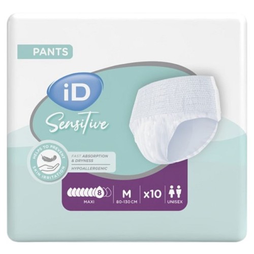 Majtki CHŁONNE dla dorosłych iD SENSITIVE MAXI PANTS 8 kropli rozmiar M