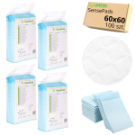 Podkłady CHŁONNE jednorazowe 60x60 cm HIGIENICZNE 100 szt. - SensePads 