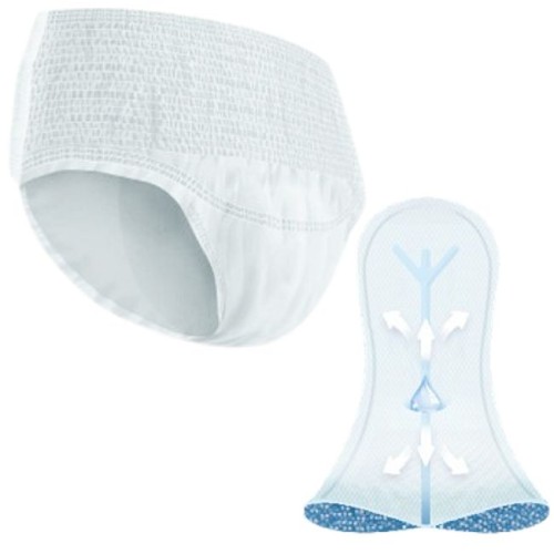 Majtki CHŁONNE dla dorosłych iD SENSITIVE MAXI PANTS 8 kropli rozmiar L