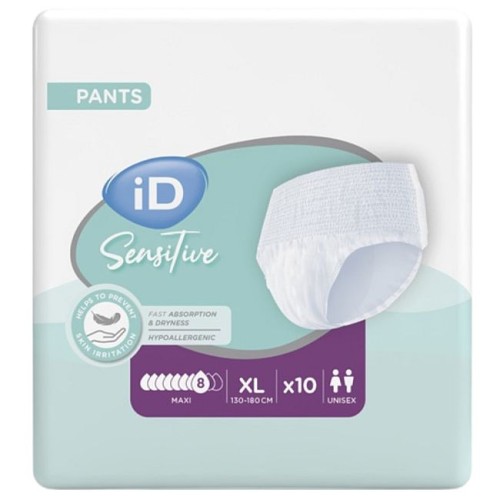 Majtki CHŁONNE dla dorosłych iD SENSITIVE MAXI PANTS 8 kropli rozmiar XL
