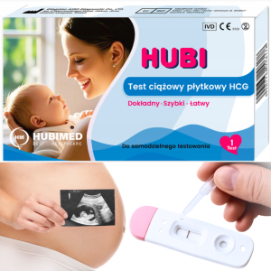 Test ciążowy PŁYTKOWY super CZUŁY HUBI 