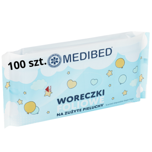 Woreczki ZAPACHOWE worki na ZUŻYTE PIELUCHY - MEDIBED 100 szt.