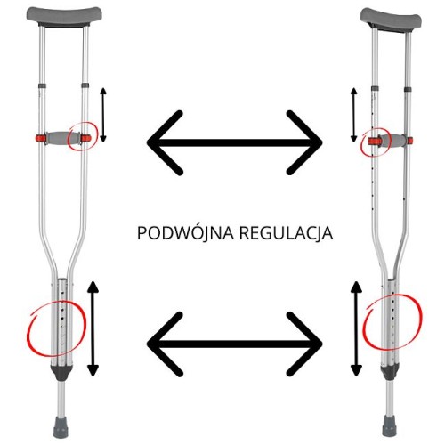 Kule PACHOWE STANDARD HANDYTIM regulowane SREBRNE