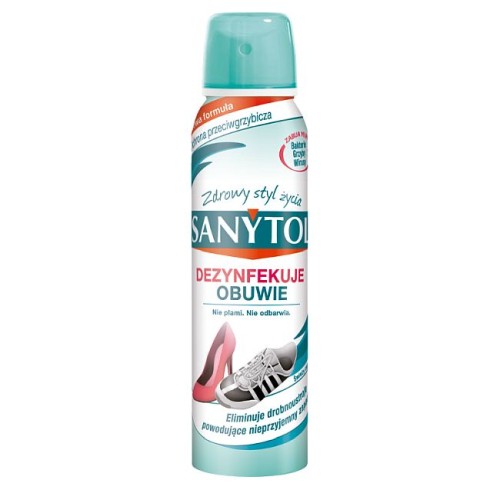 SANYTOL uniwersalny SPRAY dezynfekujący i odświeżający do OBUWIA 