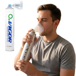 Tlen inhalacyjny 14L przenośny w aerozolu butla - O2 VIGOR 99%