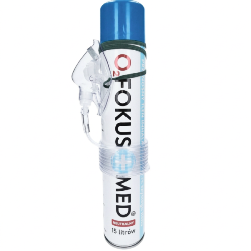 Tlen INHALACYJNY 15L w PUSZCE - 99,5%  TLENOTERAPIA - FOKUSMED