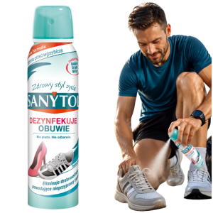 SANYTOL uniwersalny SPRAY dezynfekujący i odświeżający do OBUWIA 
