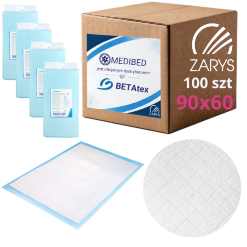 Podkład chłonny z SUPERABSORBENTEM BETAtex 90x60 - 100 szt. / ZARYS