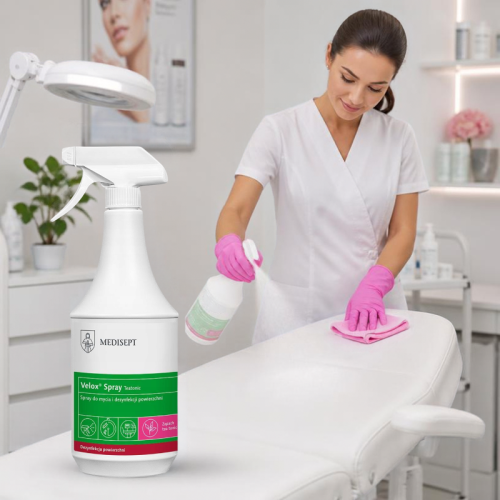 Velox Spray Tea Tonic 1 l Medisept płyn do dezynfekcji powierzchni