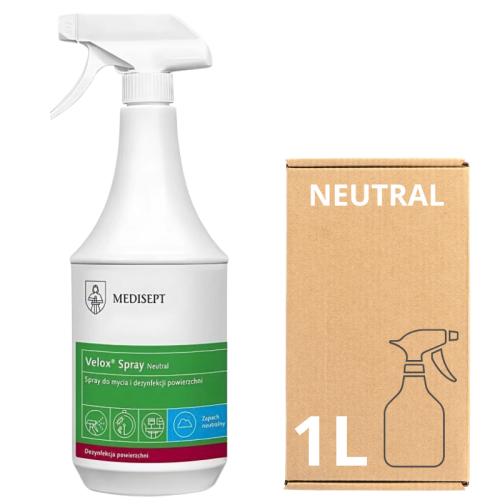 Velox Spray NEUTRAL 1 l Medisept płyn do dezynfekcji powierzchni