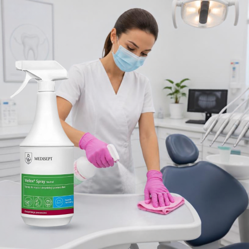 Velox Spray NEUTRAL 1 l Medisept płyn do dezynfekcji powierzchni