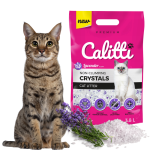 Żwirek silikonowy CALITTI CRYSTALS LAVENDER 3.8L [1 op].