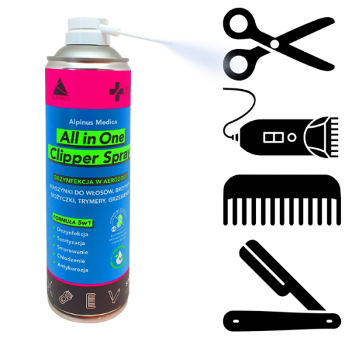 SPRAY do Dezynfekcji Alpinus Medica All in One Clipper 500 ml