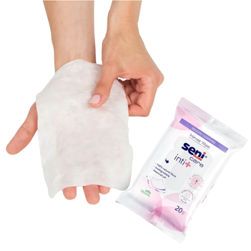 Chusteczki do higieny intymnej Seni Care Inti+ BIODEGRADOWALNE